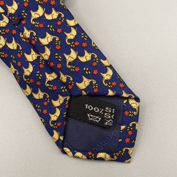 Salvatore Ferragamo Elephant print Men's Neck Tie - Picture 6 of 6